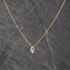 Pre-Owned 18ct Yellow Gold 0.20ct Brilliant Cut Diamond Teardrop Pendant & 15 Inch Prince Of Wales Chain 41143449