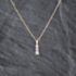 Pre-Owned 9ct Yellow Gold 0.04ct Diamond Three Stone Pendant & 16 Inch Trace Chain 41143491