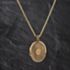 Pre-Owned 9ct Yellow Gold Large Oval Locket Pendant & 22 Inch Foxtail Chain 41143498