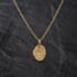 Pre-Owned 9ct Yellow Gold Oval Patterned Locket Pendant & 18 Inch Prince Of Wales Chain 41143499