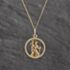 Pre-Owned 9ct Yellow Gold Open Work St Christopher Pendant & 18 Inch Curb Chain 41143543