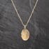 Pre-Owned 9ct Two Colour Gold Poval Precious Memories Locket Pendant & 18 Inch Curb Chain 41143586