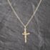 Pre-Owned 9ct Yellow Gold Crusifix Cross Pendant & 18 Inch Trace Chain 41143597