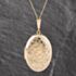 Pre-Owned 9ct Yellow Gold Oval Patterned Locket Pendant & 18 Inch Curb Chain 41143606