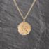 Pre-Owned 9ct Yellow Gold Round St Christopher Pendant & 20 Inch Curb Chain 41143623