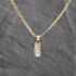 Pre-Owned 9ct Two Colour Gold 0.45ct Brilliant Cut Diamond Four Stone Pendant & 18 Inch Curb Chain 41143637