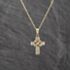 Pre-Owned 9ct Yellow Gold 0.12ct Diamond Set Cross Pendant & 18 Inch Prince Of Wales Chain 41143639