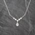 Pre-Owned 9ct White Gold Cubic Zirconia Set Pendant & 16 Inch Fancy Chain 41143643