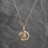 Pre-Owned 9ct Yellow Gold Openwork Round St Christopher Pendant & 18 Inch Curb Chain 41143647