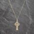 Pre-Owned 9ct Yellow Gold Celtic Cross Pendant & 18 Inch Curb Chain 41143653