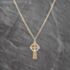 Pre-Owned 9ct Yellow Gold Celtic Cross Pendant & 18 Inch Curb Chain 41143654