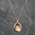 Pre-Owned 9ct Yellow Gold Engraved Locket Pendant & 18 Inch Curb Chain 41143663