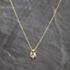 Pre-Owned 9ct Yellow Gold Cubic Zirconia Set Pendant & 18 Inch Curb Chain 41143664