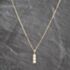 Pre-Owned 9ct Yellow Gold Diamond Set Trilogy Pendant & 18 Inch Curb Chain 41143665