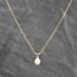 Pre-Owned Yellow Gold Freshwater Pearl & 0.01ct Diamond Pendant & 18 Inch Curb Chain 41143675