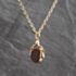 Pre-Owned Vintage 9ct Yellow Gold Carnelian & Bloodstone Oval Swivel Pendant & 22 Inch Belcher Chain 41143678