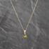 Pre-Owned Yellow Gold Peridot Pear Shape Pendant & 18 Inch Curb Chain 41143697