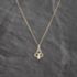 Pre-Owned Yellow Gold Diamond Clover Pendant & 18 Inch Curb Chain 41143702