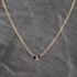 Pre-Owned 9ct Two Colour Gold Ruby, Sapphire & Cubic Zirconia Three Stone Pendant & 17 Inch Curb Chain 41143709
