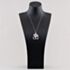 Pre-Owned 9ct Yellow Gold Multi Stone Clown Pendant & 18 Inch Curb Chain 41143727