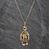 Pre-Owned 9ct Yellow Gold Multi Stone Clown Pendant & 18 Inch Curb Chain 41143728