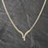 Pre-Owned 9ct Yellow Gold 0.08ct Brilliant Cut Diamond Set 16 Inch Necklace 41161866