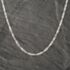 Pre-Owned 9ct White Gold Twisted 18 Inch Curb Chain 41162188