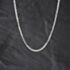 Pre-Owned 9ct White Gold Cable 16 Inch Fancy Chain 41162366