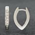 Pre-Owned 18ct White Gold 19mm Diamond Leverback Earrings 41172293