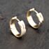 Pre-Owned 9ct Yellow Gold 18.7mm Patterned Hoop Earrings 41172749