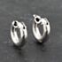 Pre-Owned 9ct White Gold 13.5mm Small Chunky Hoop Earrings 41173342