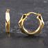 Pre-Owned 9ct Yellow Gold 24mm Faceted Creole Earrings 41173583