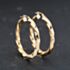 Pre-Owned 9ct Yellow Gold Twisted Hoop Earrings 41173746