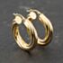 Pre-Owned 9ct Yellow Gold 25mm Twisted Hoop Earrings 41173791