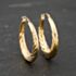Pre-Owned 9ct Yellow Gold 31mm Twist Creole Earrings 41173850