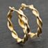 Pre-Owned Yellow Gold 26mm Twist Hoop Earrings 41173961