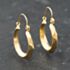 Pre-Owned 9ct Yellow Gold 23mm Faceted Creole Earrings 41174025