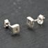 Pre-Owned 9ct White Gold 0.05ct Brilliant Cut Diamond Stud Earrings 41174055
