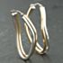 Pre-Owned 9ct Two Colour Gold 41.7mm Double Creole Earrings 41174122