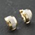 Pre-Owned Two Colour Gold Huggies Clip On Earrings 41174152