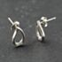 Pre-Owned White Gold Diamond Loop Stud Earrings 41174172