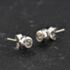 Pre-Owned 18ct White Gold 0.20ct Brilliant Cut Diamond Rubover Set Stud Earrings 41174423