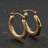 Pre-Owned Yellow Gold Facetted 20.7mm Creole Earrings 41174446