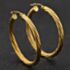 Pre-Owned 9ct Yellow Gold Twisted 37mm Hoop Earrings 41174464