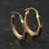 Pre-Owned Yellow Gold 21mm Patterned Creole Earrings 41174507