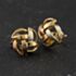 Pre-Owned 9ct Three Colour Gold 13mm Knot Stud Earrings 41174518