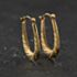 Pre-Owned Yellow Gold 22mm Oval Patterned Creole Earrings 41174526