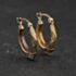 Pre-Owned Yellow Gold 18mm Patterned Creole Earrings 41174567