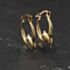 Pre-Owned Yellow Gold 20mm Dolphin Creole Earrings 41174569