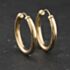 Pre-Owned Yellow Gold 21mm Patterned Hoop Earrings 41174570